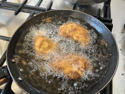 Keptas vištienos filė kukurūzų dribsnių panade Žingsnis 3