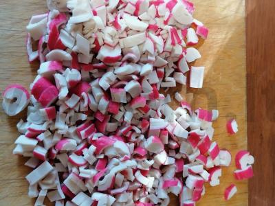 Tortilija su krabų lazdelėmis Žingsnis 1