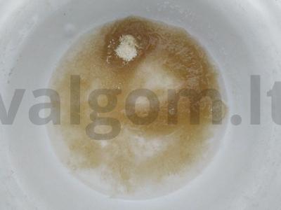 Šokoladinis pieno mandarinų želė su kokosų drožlėmis Žingsnis 1