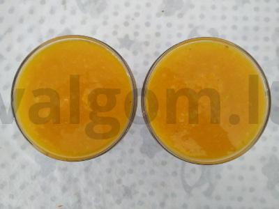 Šokoladinis pieno mandarinų želė su kokosų drožlėmis Žingsnis 4