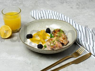 Kalakutienos filė, įdaryta šaldytomis gervuogėmis ir obuoliais pagrindine nuotrauka