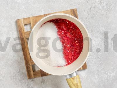 Raudonųjų serbentų džemas žiemai Žingsnis 1