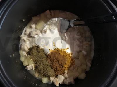 Vištiena su ananasais grietinėlės padaže Žingsnis 5