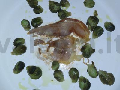 Omletas su prosciutto ir Briuselio kopūstais Žingsnis 1