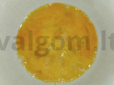 Omletas su prosciutto ir Briuselio kopūstais Žingsnis 2