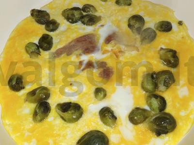 Omletas su prosciutto ir Briuselio kopūstais Žingsnis 3