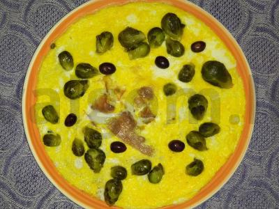 Omletas su prosciutto ir Briuselio kopūstais Žingsnis 5