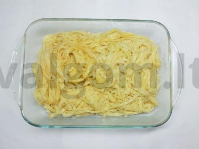 Lazmanų makaronų apkepas Žingsnis 4