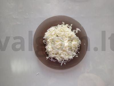 Sluoksniuotas salotas su lašiša Žingsnis 1