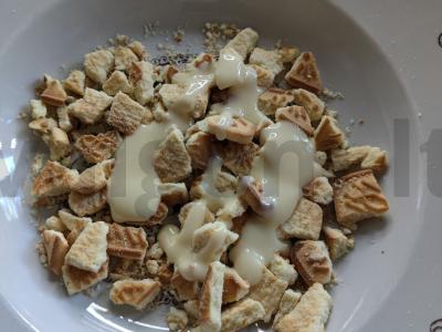 Desertiniai triufeliai su levandomis, žemės riešutais ir konjaku Žingsnis 2