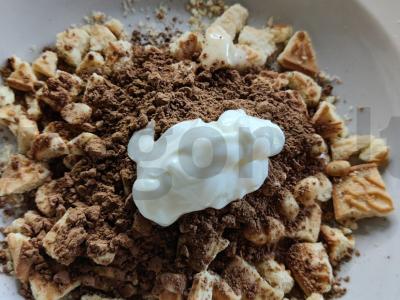 Desertiniai triufeliai su levandomis, žemės riešutais ir konjaku Žingsnis 5