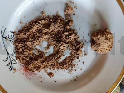 Desertiniai triufeliai su levandomis, žemės riešutais ir konjaku Žingsnis 8