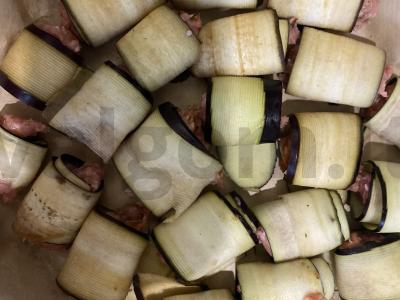 Baklažanų ritinėliai su sūriu Žingsnis 4