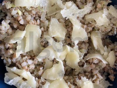 Grikių košė su avokadu ir sūriu garnyrui Žingsnis 3