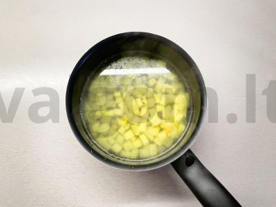 Karališka žuvis su lašiša Žingsnis 1