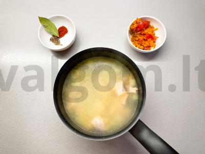 Karališka žuvis su lašiša Žingsnis 3