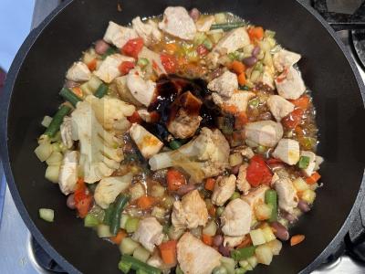 Vištiena su daržovėmis azijietiškai Žingsnis 4