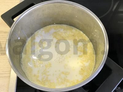 Pšenių košė su medumi ir migdolais Žingsnis 3