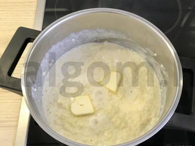 Pšenių košė su medumi ir migdolais Žingsnis 4