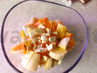 Vaisių salotos su mandarinų ir anakardžių Žingsnis 2