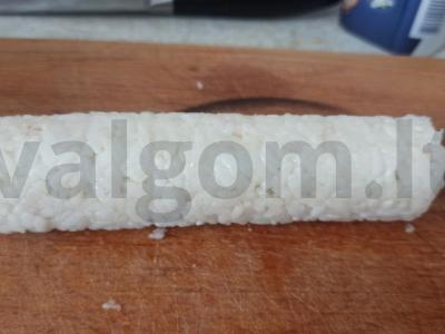 Ritinis su agurku ir karališkais krevetėmis Žingsnis 3