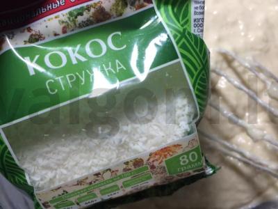 Braškių blynai su kokosu Žingsnis 4