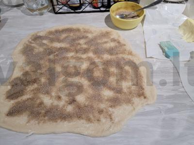 Cinnamon bunai su varškės sūriu Žingsnis 4