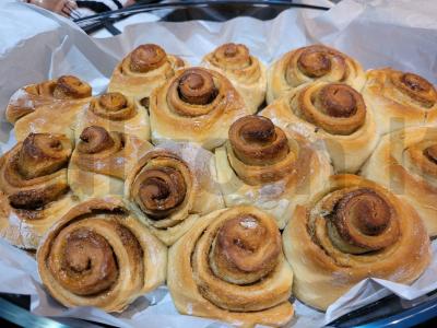 Cinnamon bunai su varškės sūriu Žingsnis 6