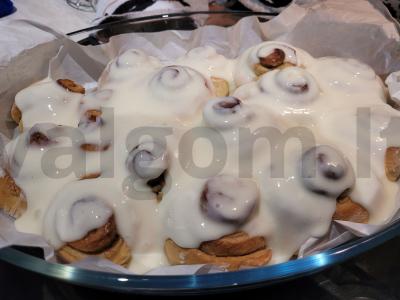 Cinnamon bunai su varškės sūriu Žingsnis 7