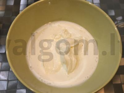 Grietinės padažas Žingsnis 2