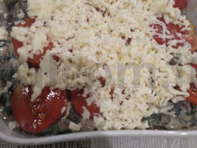 Puiki upėtakis su grybais ir sūriu Žingsnis 5