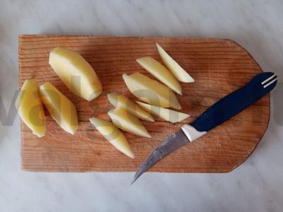 Kaimiški bulvės su provanso žolelėmis Žingsnis 2