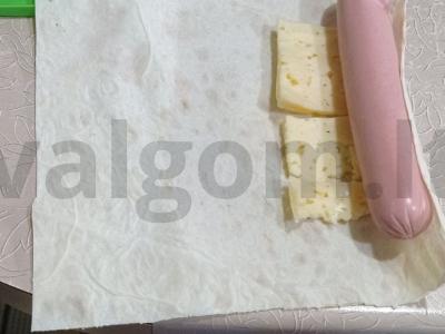 Dešrelės lavaše Žingsnis 2