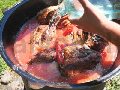 Troškintos šoninės naminiame pomidorų sultyse Žingsnis 8