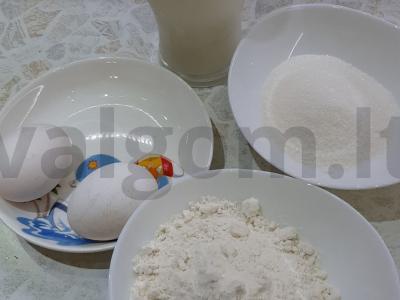 Blynai „Rusų pasaka“ Žingsnis 1