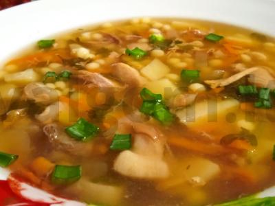 Baltųjų grybų sriuba su p'titim pagrindine nuotrauka