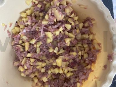 Mantai su naminiu faršu ir bulvėmis Žingsnis 4