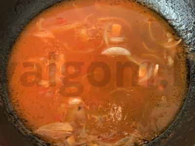 Lobio su baklažanais ir pupelėmis Žingsnis 3