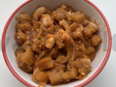 Lobio su baklažanais ir pupelėmis Žingsnis 7