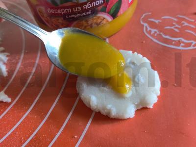 Mochi su marakuja ir obuoliu Žingsnis 7