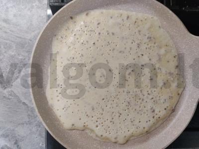 Naudingos veganiškos blynai Žingsnis 2