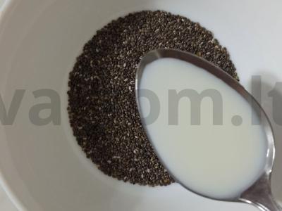 Čia pudingas su vyšniomis Žingsnis 1