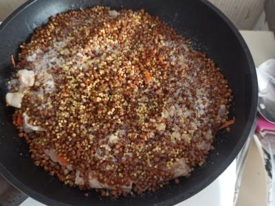 Pšeniškai-grikių košė Žingsnis 4