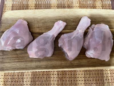 Vištienos šlaunelės su kuskusu Žingsnis 1