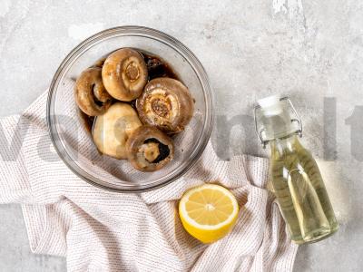 Griliaus pievagrybiai Žingsnis 1