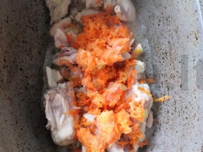 Plovas su vištiena katile su paprika ir ciberžole Žingsnis 5