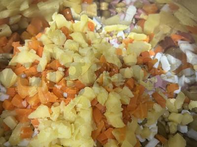 Klasikinis Olivier su virta dešra Žingsnis 3