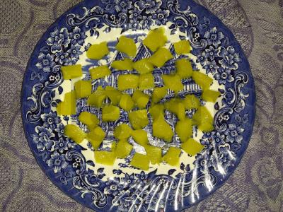 Lengvas salotas su moliūgu ir salierais Žingsnis 1