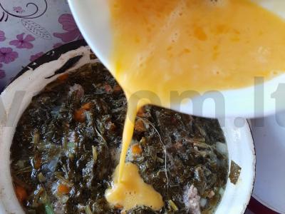 Špinatų sriuba su meatballs Žingsnis 6