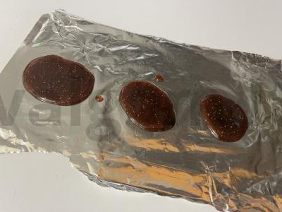 Namų aviečių-karamelės saldainiai iš mažo kiekio ingredientų Žingsnis 3